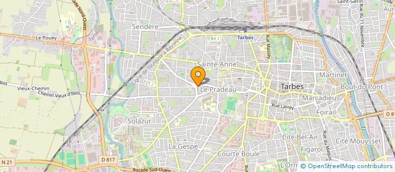 localisation de l'entreprise SASU FROMENT IMPORT à TARBES