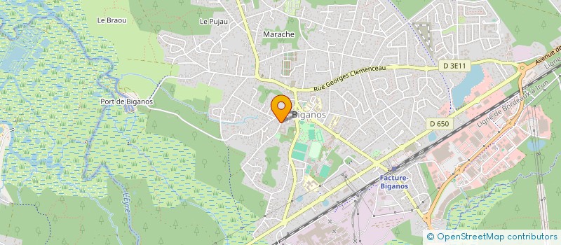 localisation de l'entreprise SASU G.B.A AUTOMOBILE  BIGANOS