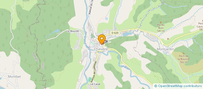 localisation de l'entreprise SASU GASTOUT MEHDI BATIMENT  CHALABRE