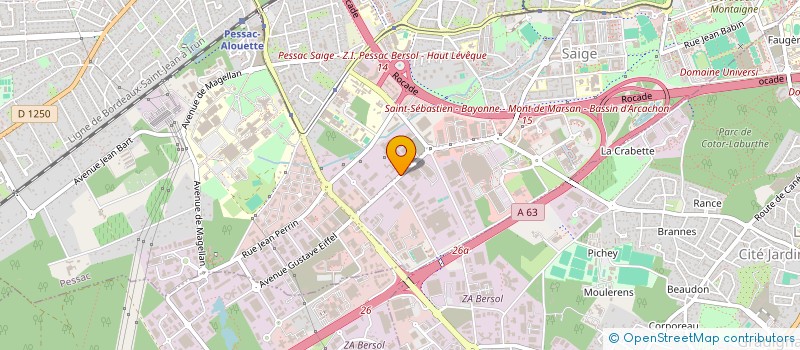 localisation de l'entreprise SASU GB COM à PESSAC