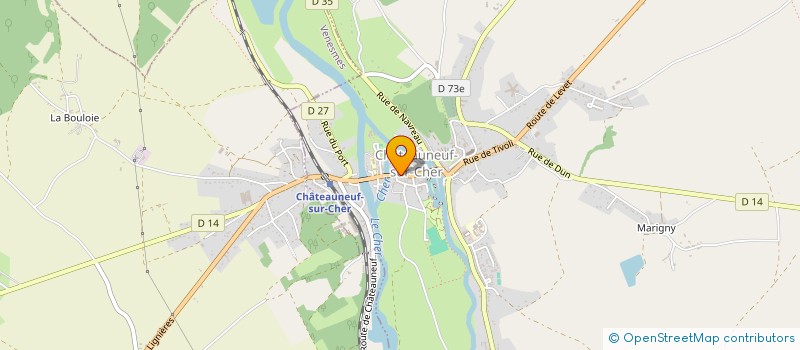 localisation de l'entreprise SASU GILLES VIDAL NEGOCES  CHATEAUNEUF-SUR-CHER