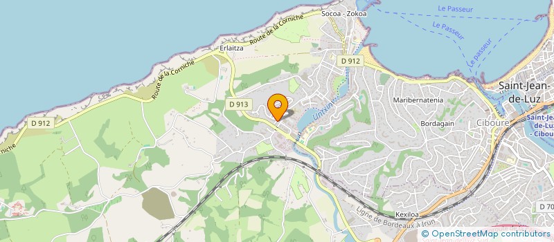 localisation de l'entreprise SASU GOYANIE  URRUGNE