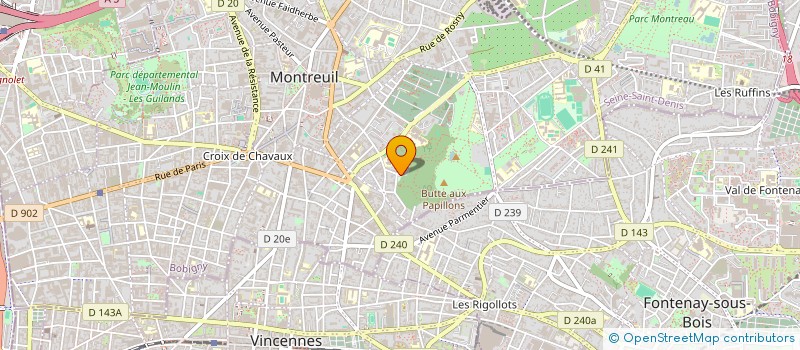 localisation de l'entreprise SASU GUEDJ à MONTREUIL
