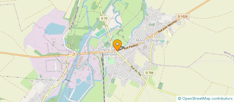 localisation de l'entreprise SASU GUILLAUME à ORIGNY-SAINTE-BENOITE