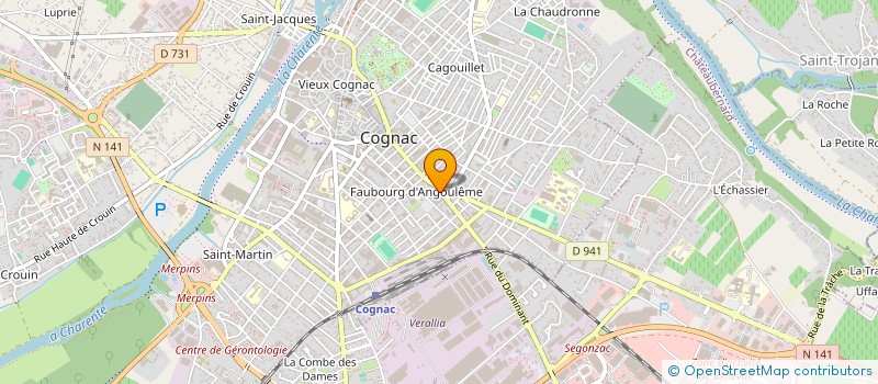 localisation de l'entreprise SASU GUYENNE à COGNAC