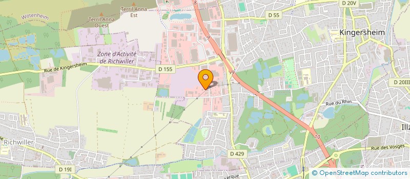 localisation de l'entreprise SASU H ET F COMMUNITY BUSINESS  KINGERSHEIM