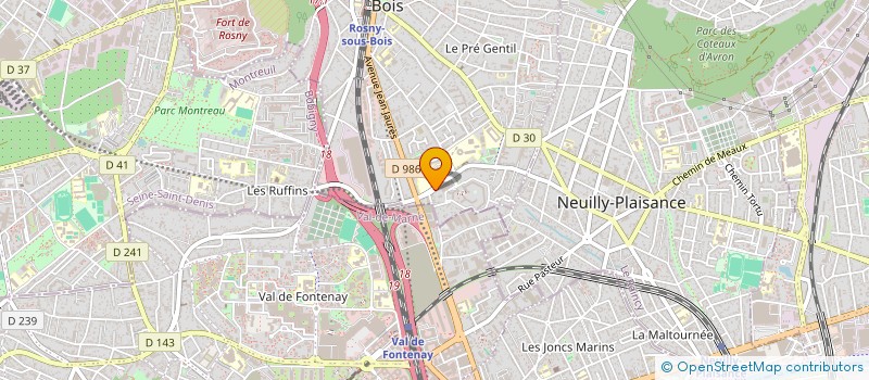 localisation de l'entreprise SASU HAFIDH à ROSNY-SOUS-BOIS