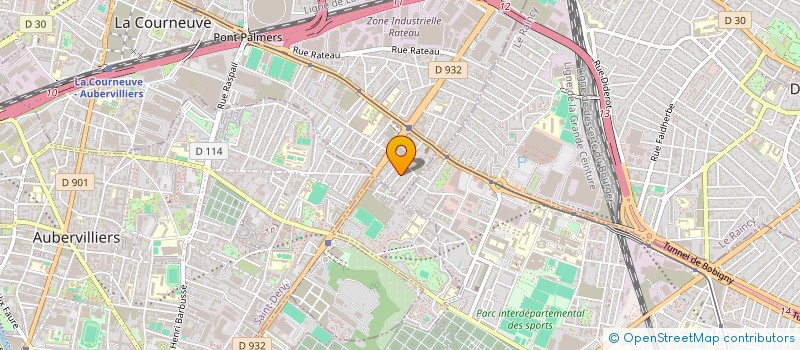 localisation de l'entreprise SASU HAMACA BATIMENT à LA COURNEUVE