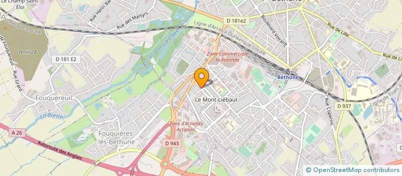 localisation de l'entreprise SASU HAUTS DE FRANCE SECURITE à BETHUNE