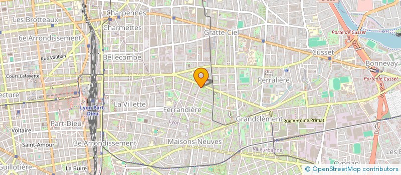 localisation de l'entreprise SASU HETA  VILLEURBANNE