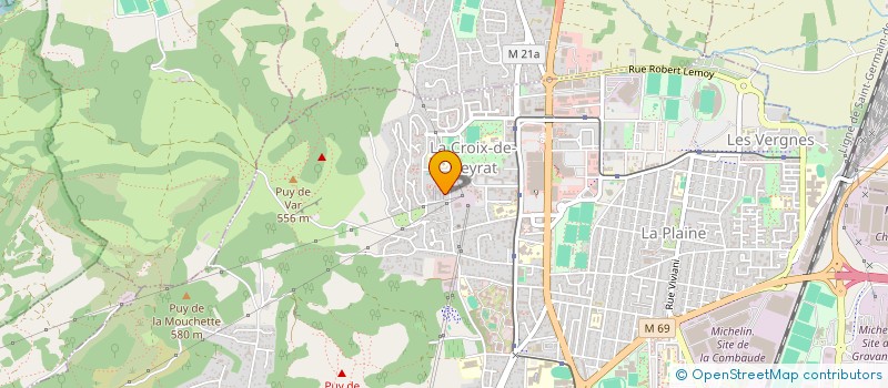 localisation de l'entreprise SASU HK DECO 63  CLERMONT-FERRAND