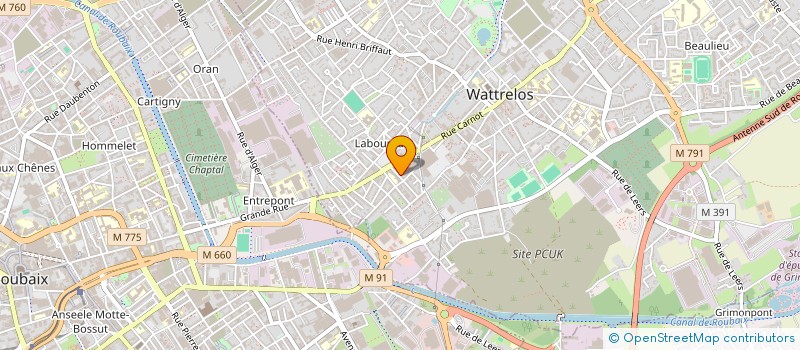 localisation de l'entreprise SASU HMZ AUTO  WATTRELOS