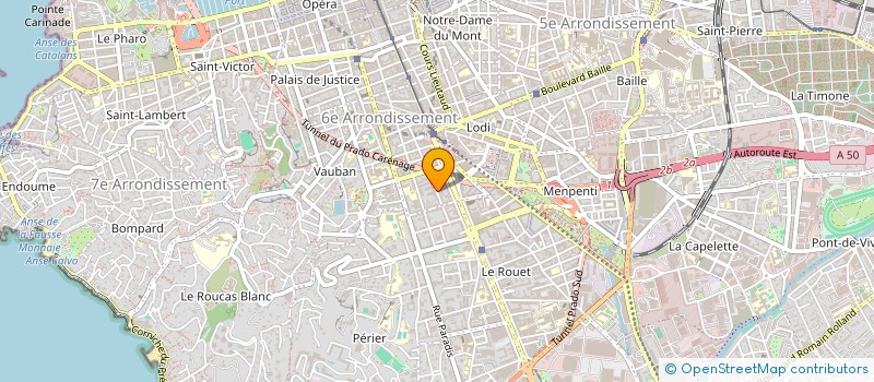 localisation de l'entreprise SASU HOLDING AM INVEST  MARSEILLE