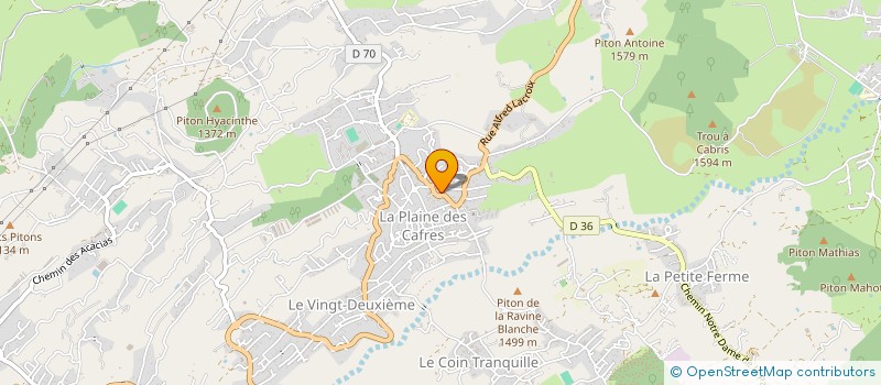 localisation de l'entreprise SASU HOLDING CAERUS  LE TAMPON