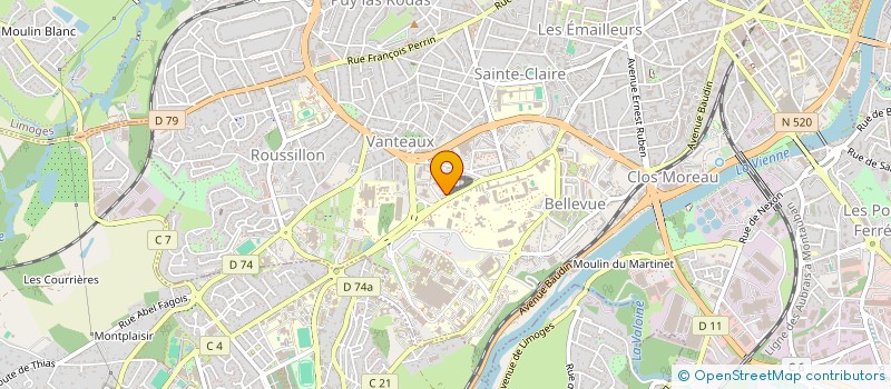 localisation de l'entreprise SASU HOLDING JEREMY SEGUIN à LIMOGES