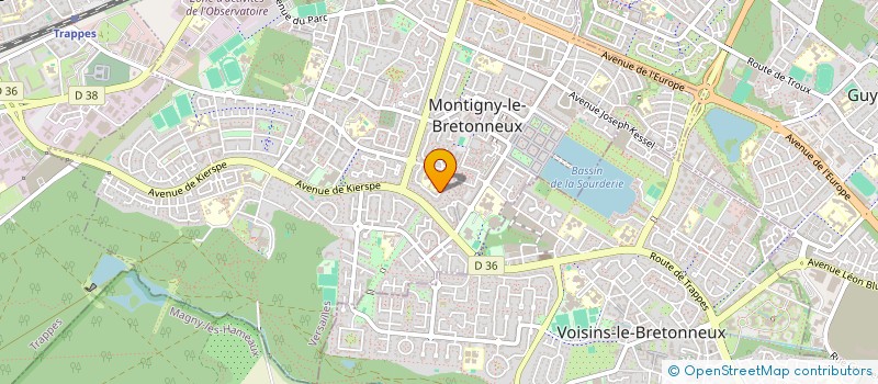 localisation de l'entreprise SASU HUGO BULTE à MONTIGNY-LE-BRETONNEUX