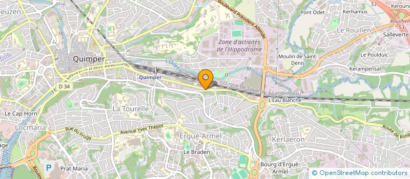 localisation de l'entreprise SASU IFP  QUIMPER