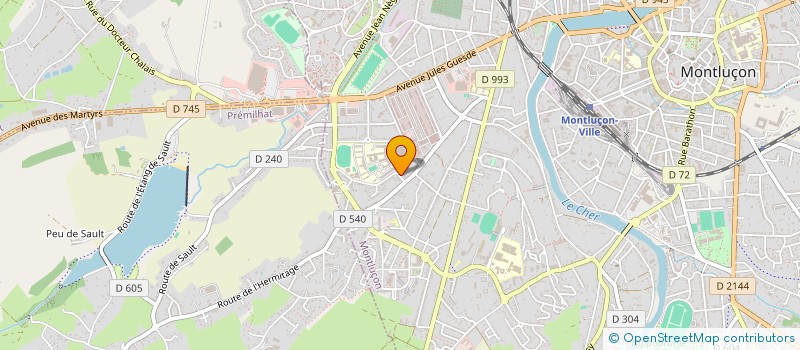 localisation de l'entreprise SASU INVESTIMMO à MONTLUCON