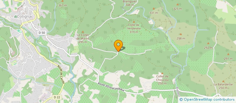 localisation de l'entreprise SASU ISVEL  COTIGNAC