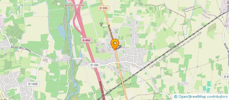 localisation de l'entreprise SASU J.D.M.  LES CHERES