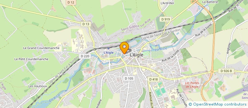 localisation de l'entreprise SASU J. DAVID à L'AIGLE