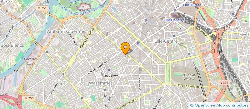 localisation de l'entreprise SASU J.FLEURET à LILLE