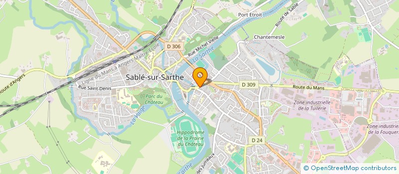 localisation de l'entreprise SASU J.M.B.  SABLE-SUR-SARTHE