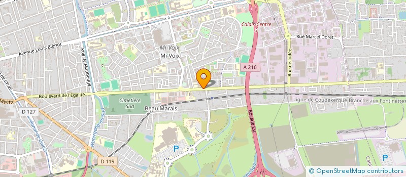 localisation de l'entreprise SASU J.N  CALAIS