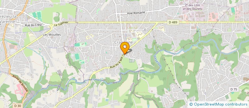 localisation de l'entreprise SASU J P F  CRAPONNE