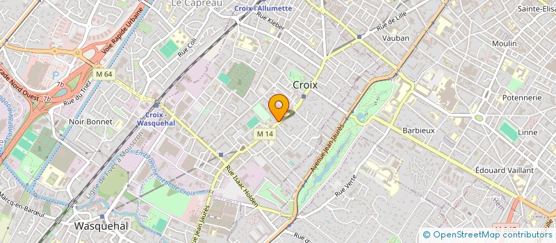 localisation de l'entreprise SASU J VERBRUGGHE à CROIX