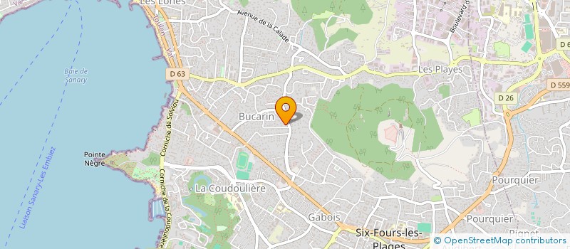 localisation de l'entreprise SASU JARD ELAG 83 à SIX-FOURS-LES-PLAGES