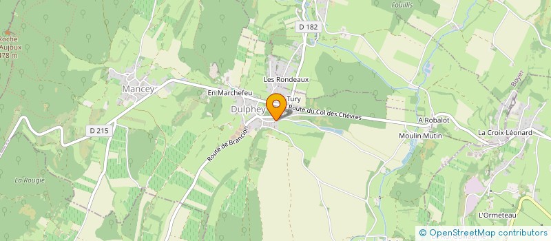 localisation de l'entreprise SASU JB-TP  MANCEY