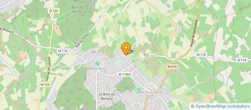 localisation de l'entreprise SASU JDP à BEAULIEU