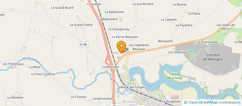 localisation de l'entreprise SASU JEAN-LOUIS DENEUX  MARTIGNE-FERCHAUD