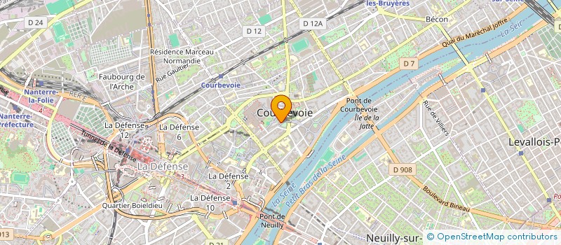 localisation de l'entreprise SASU JL2M  COURBEVOIE