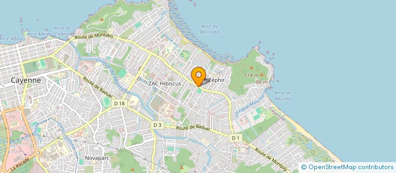 localisation de l'entreprise SASU JOBOSS BTP  CAYENNE