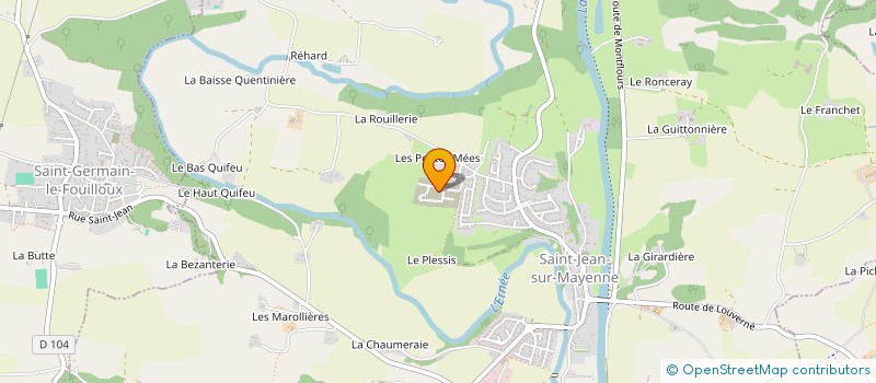 localisation de l'entreprise SASU JOZ  SAINT-JEAN-SUR-MAYENNE