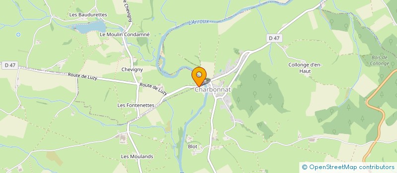 localisation de l'entreprise SASU JP PLOMBERIE  CHARBONNAT