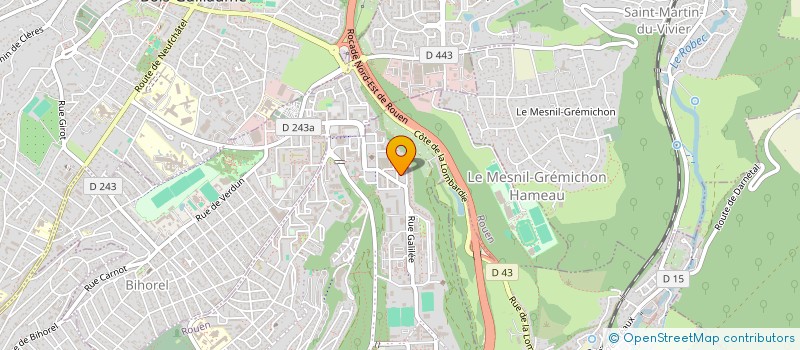 localisation de l'entreprise SASU - JPL - TRANSPORTS  ROUEN