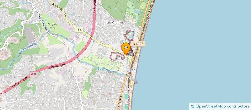 localisation de l'entreprise SASU JV à ANTIBES