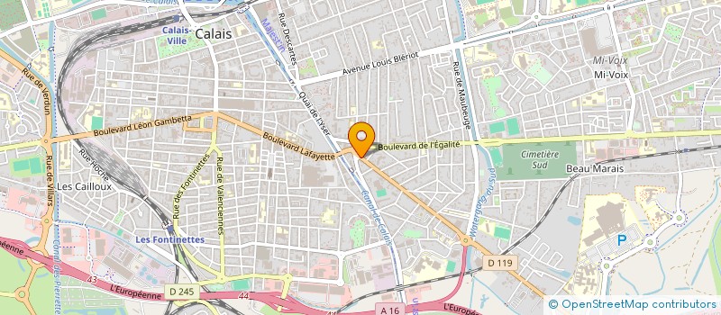 localisation de l'entreprise SASU L'ETRIER  CALAIS