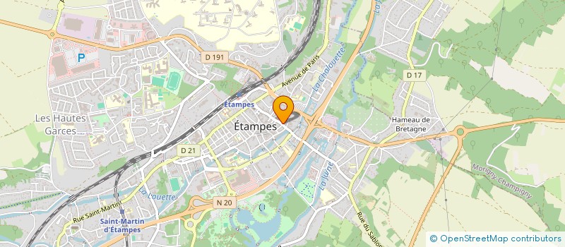 localisation de l'entreprise SASU L'EVIDENCE à ETAMPES