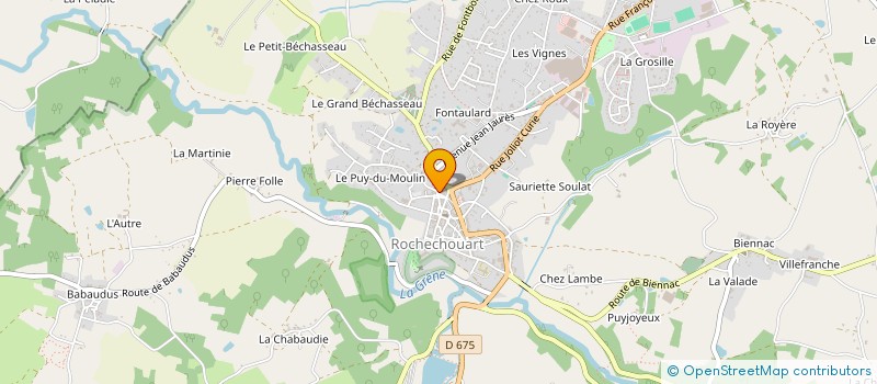 localisation de l'entreprise SASU LA CARAVELLE à ROCHECHOUART
