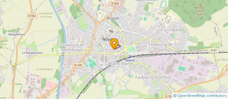 localisation de l'entreprise SASU LA CAVE DES ANGEVINS  NOYON