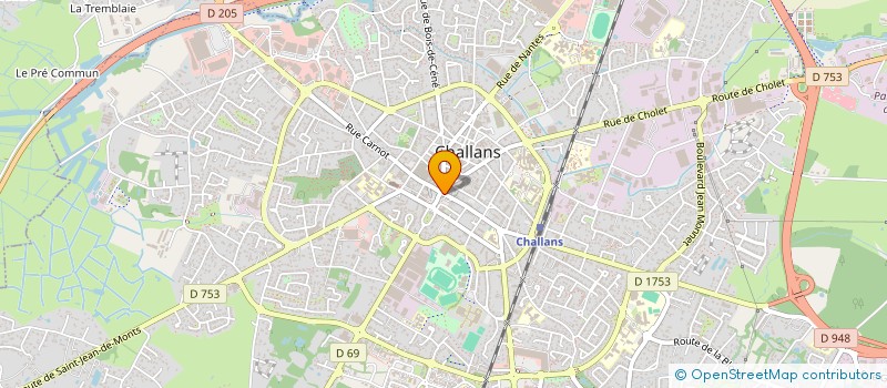 localisation de l'entreprise SASU LA CROIX DU SUD à CHALLANS