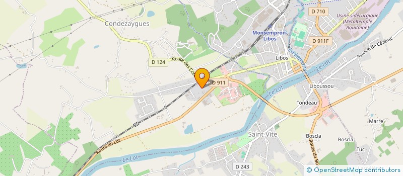 localisation de l'entreprise SASU LA HALLE FERMIERE  CONDEZAYGUES