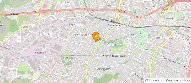 localisation de l'entreprise SASU LAVAGE PLAISANCE LA MENUDE à COLOMIERS