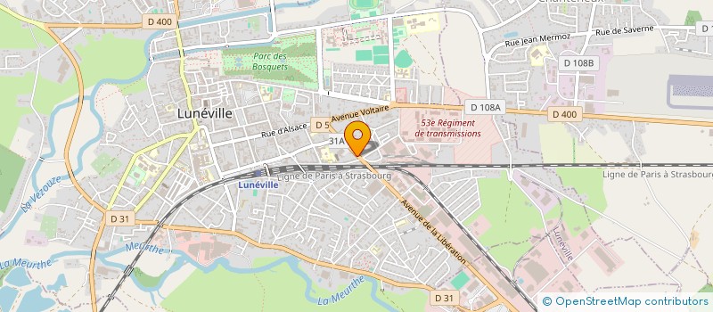 localisation de l'entreprise SASU LE BOSPHORE à LUNEVILLE