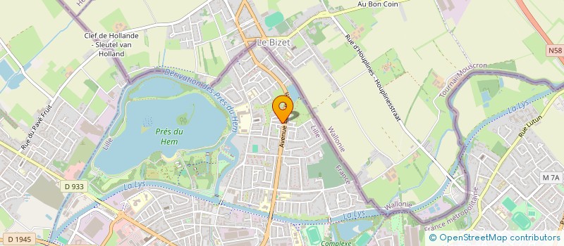 localisation de l'entreprise SASU LE CASSE CROUTE à ARMENTIERES