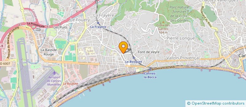 localisation de l'entreprise SASU LE CERCLE  CANNES